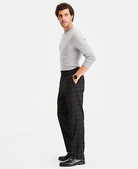 Tayion Collection Men's Classic-Fit Windowpane Suit Separates Pants