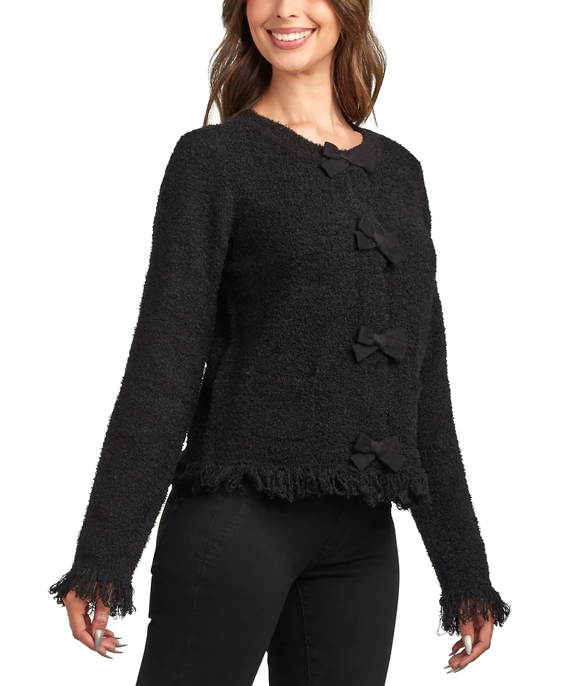 Bcx Juniors' Open Front Long Sleeve Cardigan