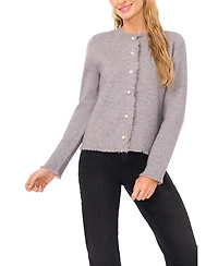 CeCe Women's Fringe Long Sleeves Cardigan