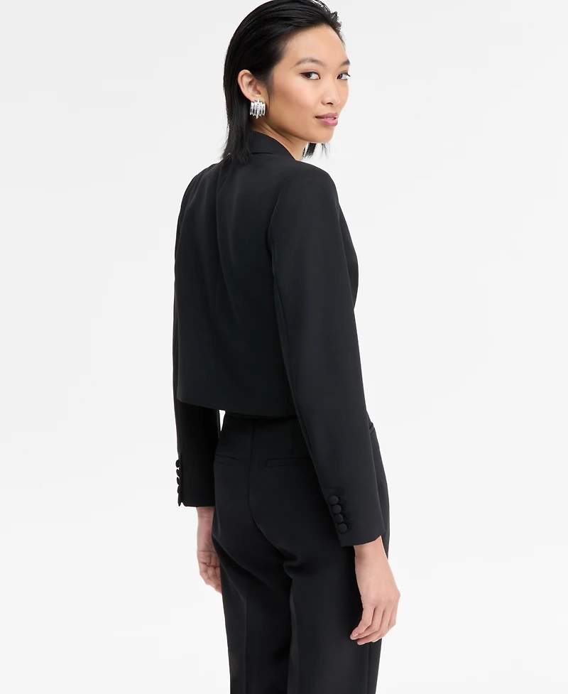 I.n.c. International Concepts Women's Peak Lapel Cropped Blazer, Macy's Exclusive