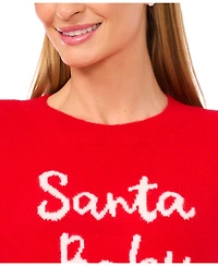 CeCe Women's Santa Baby Long Sleeve Sweater