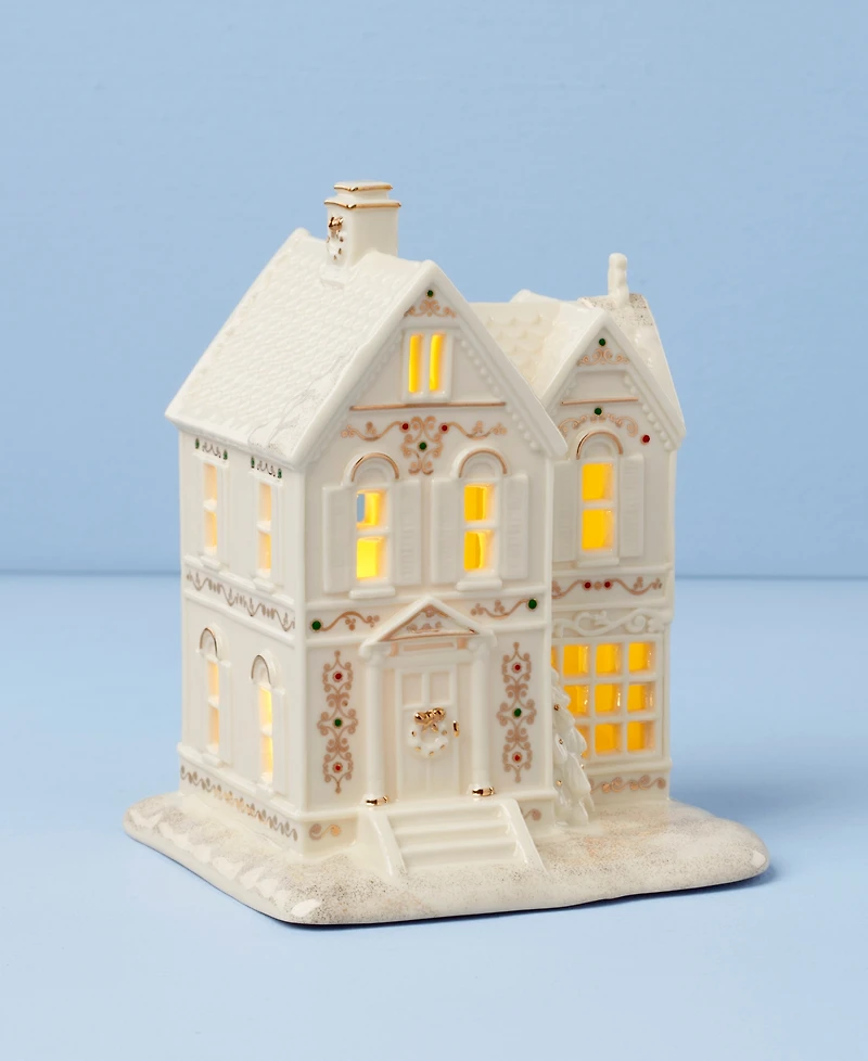 From The Vault! Lenox Mistletoe Park Victorian House, Exclusively at Macy's