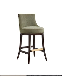 Manhattan Comfort Lucia 40.2" Chenille Upholstered Barstool