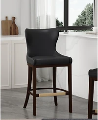 Manhattan Comfort Blair 43.9" Leatherette Upholstered Barstool