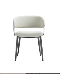 Manhattan Comfort Luce Textured 22.9" Leatherette Upholstered Dining Chair
