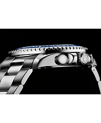 Men's Brigadier Quartz Chronograph Watch 42mm Diver With Stainless Steel Deployant Buckle