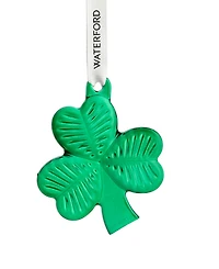 Waterford Mini Green Shamrock Ornament