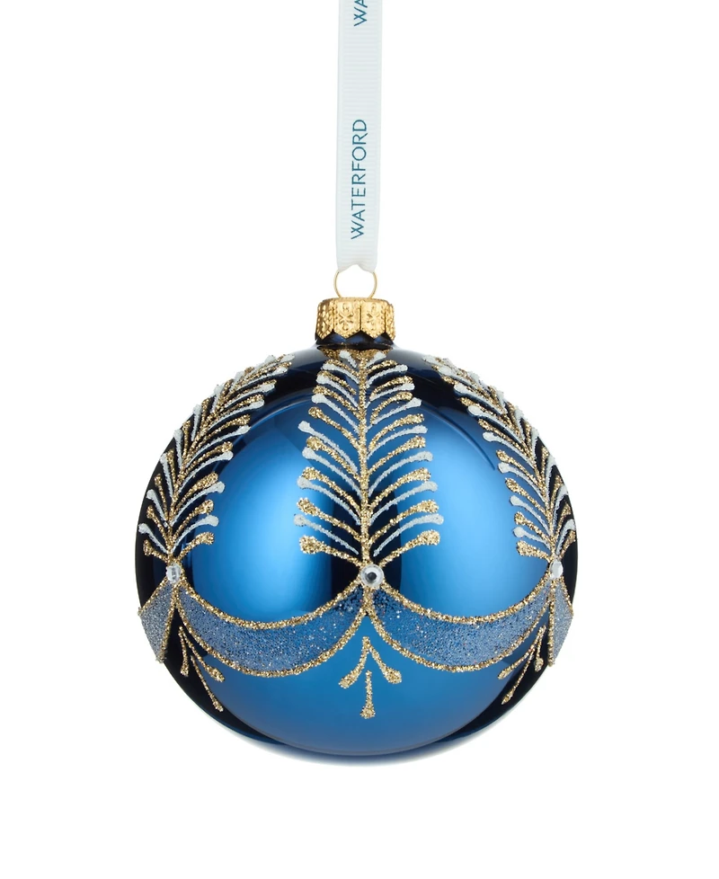 Waterford Holiday Heirlooms Blue Bauble Ornament