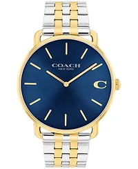 Coach Men's Elliot Two Tone Stainless Steel Bracelet Watch, 43mm
