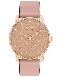 Coach Women's Elliot Blossom Leather Strap Watch, 36mm