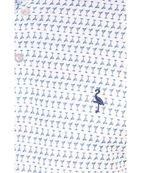 Tailorbyrd Men's White Martini Performance Polo Shirt by