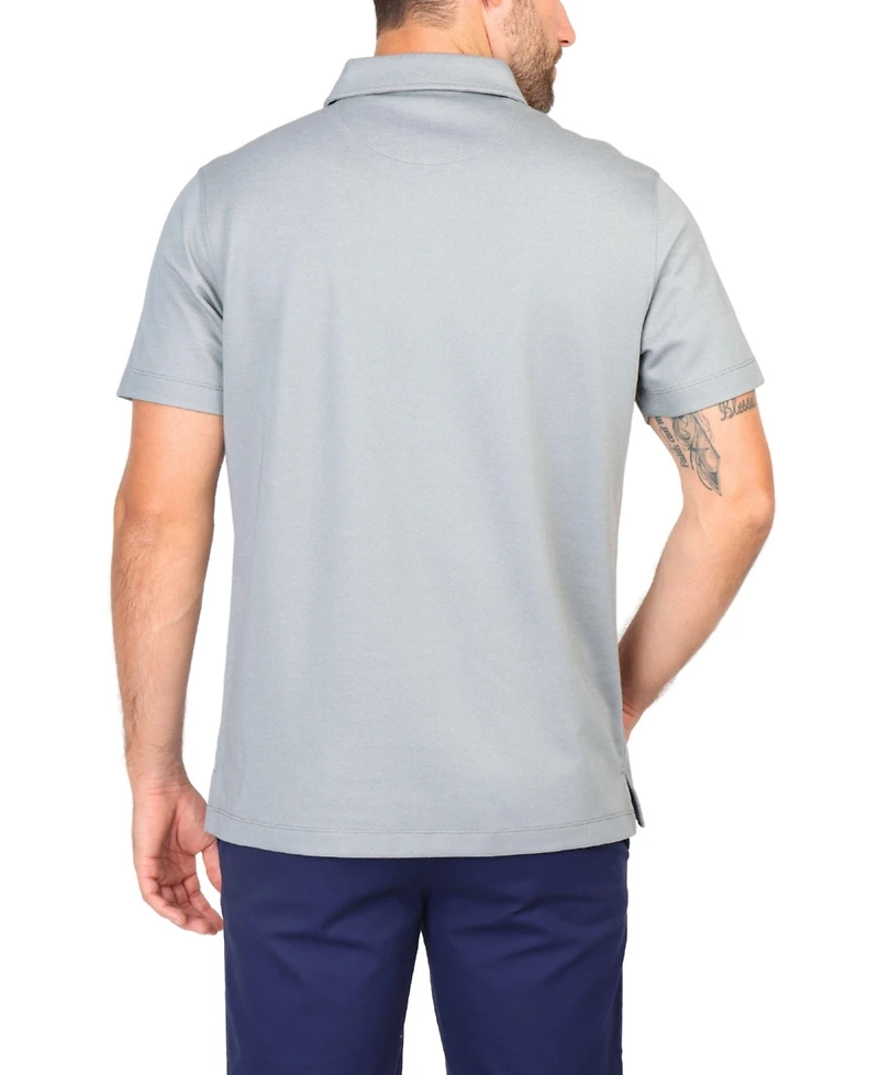 Tailorbyrd Big & Tall Solid Modal Polo w/Contrast Trim