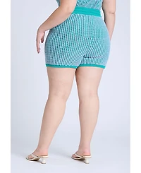 Eloquii Women's Plus Knitted Short