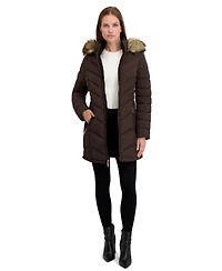 Laundry By Shelli Segal Women's Sega Belted Puffer Coat
