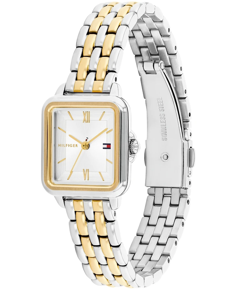Tommy Hilfiger Women's Quartz Two Tone Stainless Steel Bracelet Watch, 22.5mm