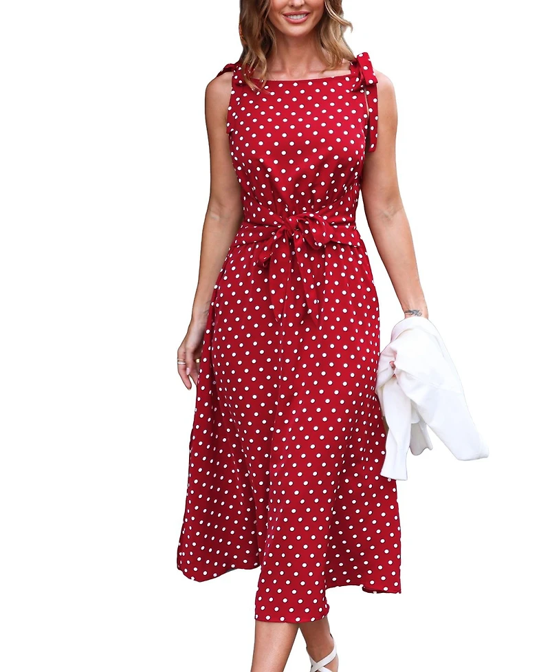 Cupshe Women's Forever Classic Polka Dot Maxi Beach Dress