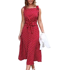 Cupshe Women's Forever Classic Polka Dot Maxi Beach Dress