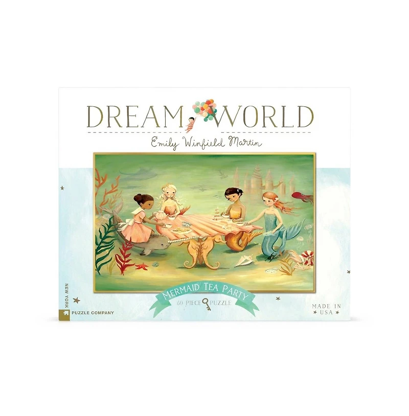 New York Puzzle Company Mermaid Tea Party 60 Piece Puzzle