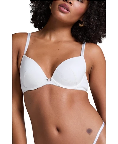 Hunkemoller Women's Pointelle Padded Underwired Bra