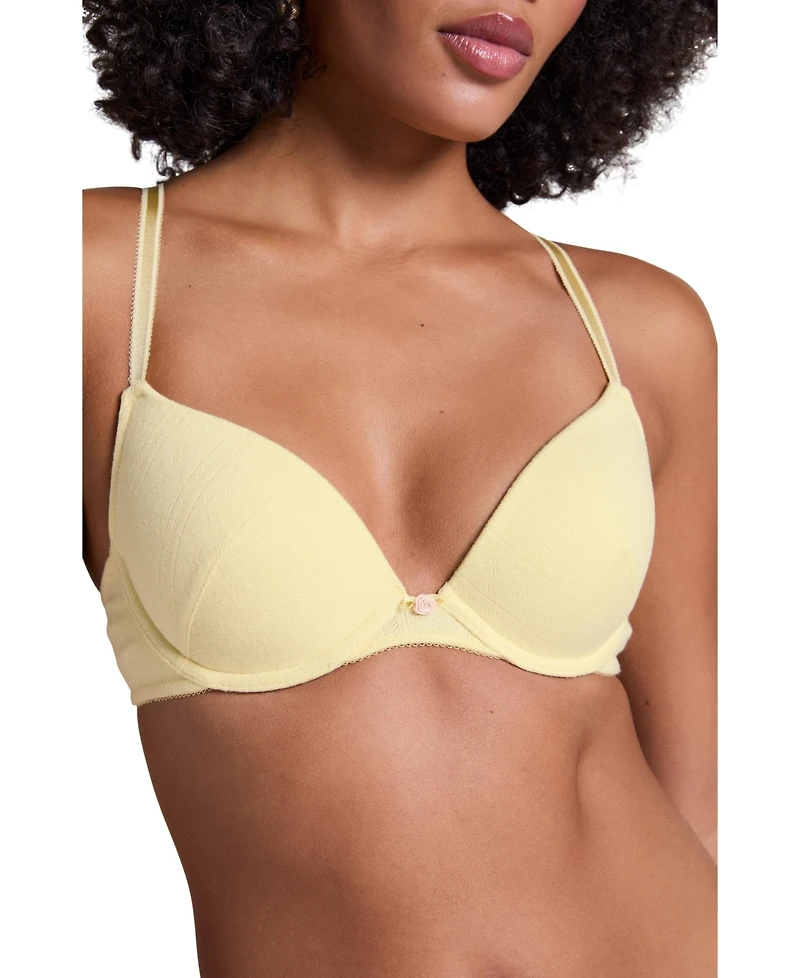 Hunkemoller Women's Pointelle Padded Underwired Bra