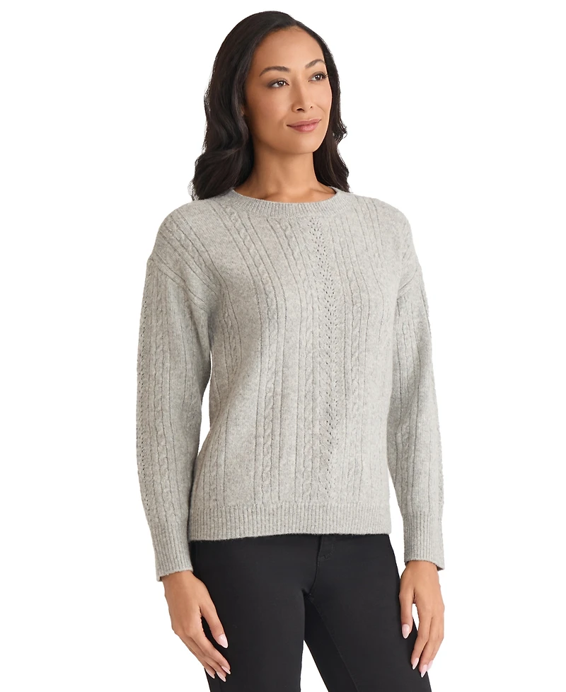 Jones New York Petite Long Sleeve Sweater