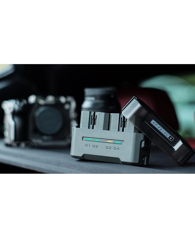 Tilta 4-Channel Portable Charging Station for Np-FZ100 Battery, Green