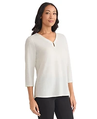Jones New York Petite V-Neck Top