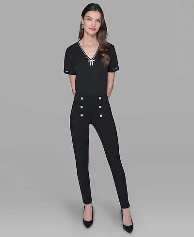 Karl Lagerfeld Paris Women's Straight Fit Pants
