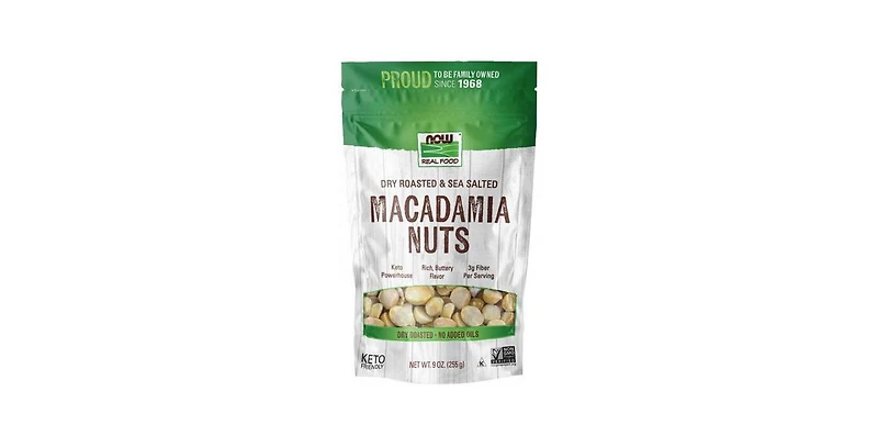 Now Foods Dry Roasted & Salted Macadamia Nuts ,9 oz