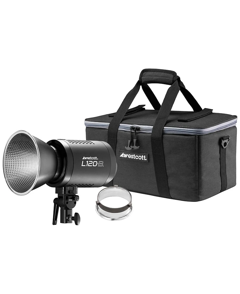 Westcott L120-b 120W Bi-Color Cob Led Light, Black