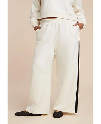 Eloquii Elements Women's Plus Stripe Detail Sweatpant