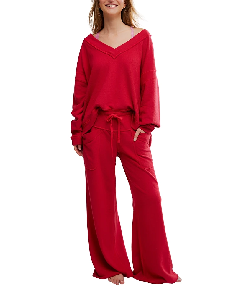 Free People Women's Staycation Lounge Pull-On Pants