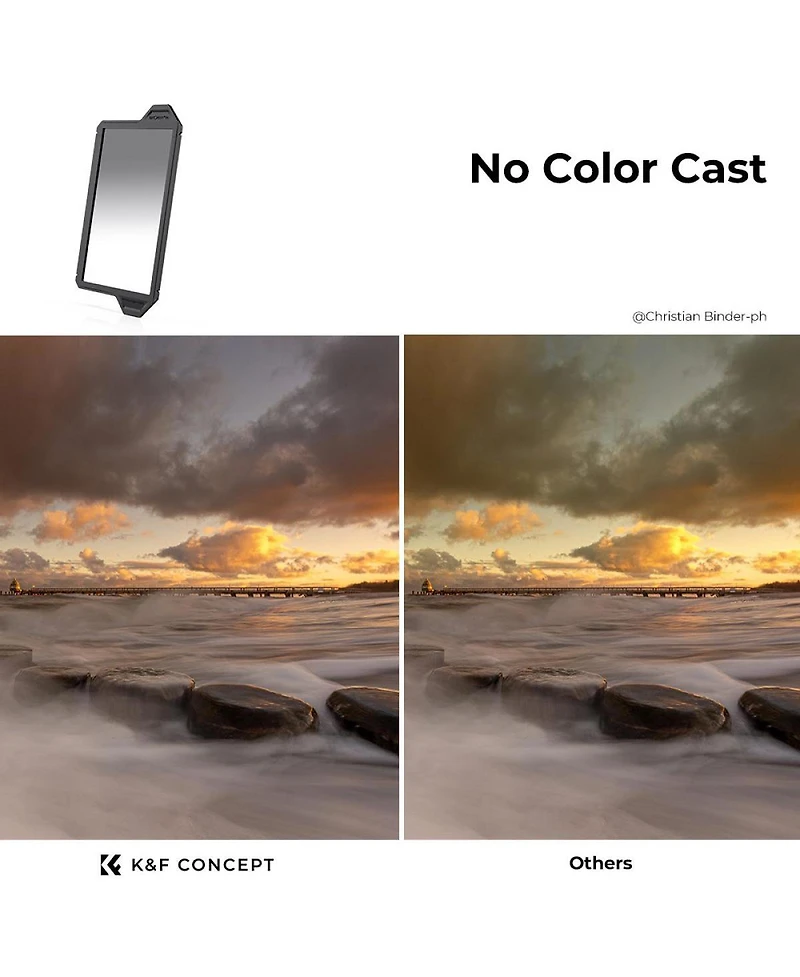 K&F Concept X-pro 100x150mm Hard GND8 Square Filter