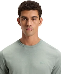 Boss by Hugo Men's Cotton Slub Logo Detail T-Shirt