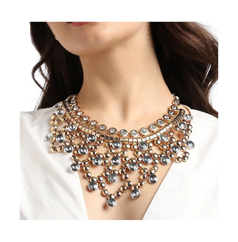 Sohi Chunky Stone Statement Necklace