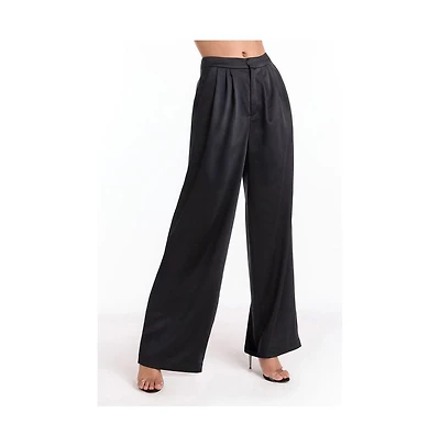 The Noli Shop Womens Valentina Satin Pant