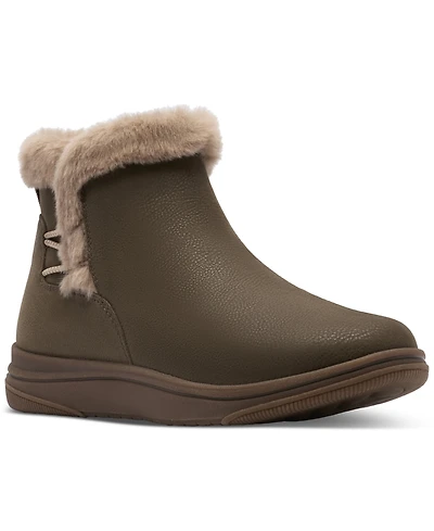 Clarks Women's Breeze Faux Fur Booties