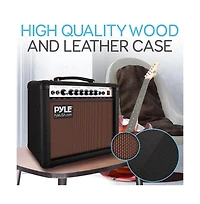 Portable Electronic Guitar Amplifier - 8'' High-Definition Speaker with Volume, Bass, Treble Controls