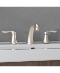 gaomon Bathroom Sink Faucet, 8 Inch Widespread Bathroom Faucet with 2 Lever Handles