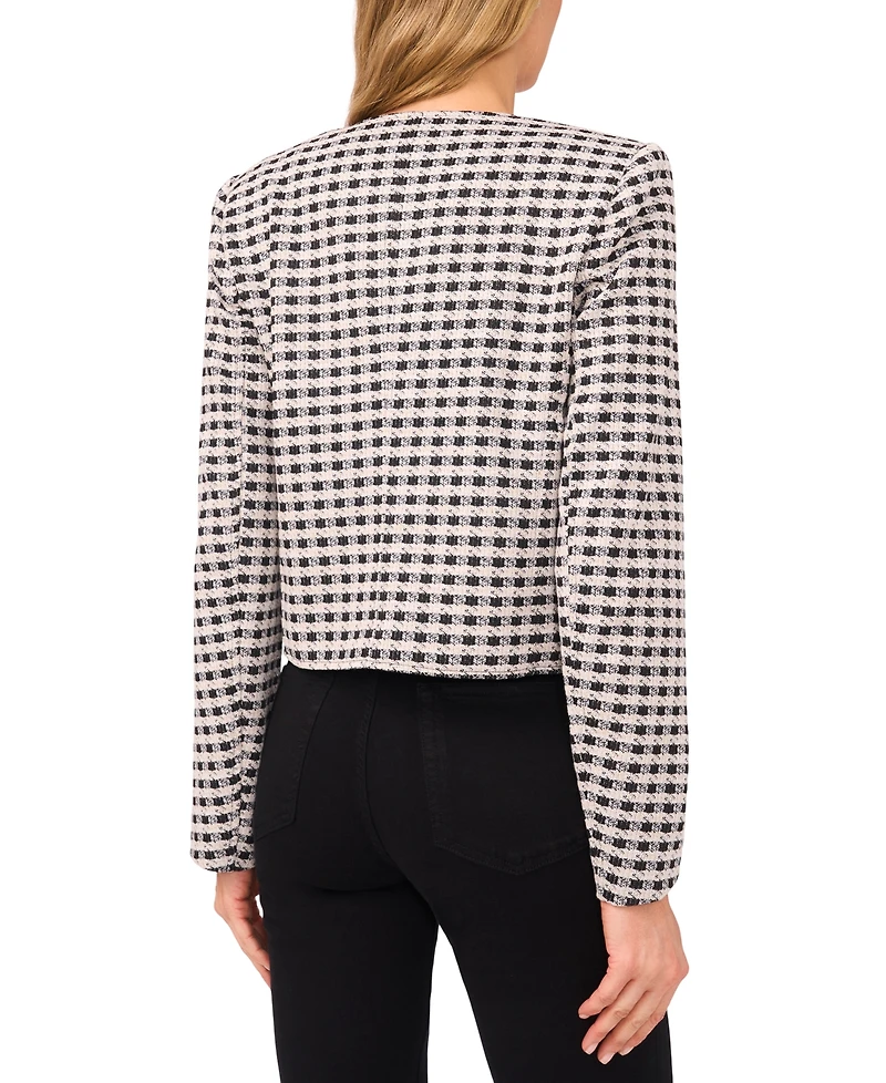 CeCe Women's Long Sleeve Patch Pockets Jacket