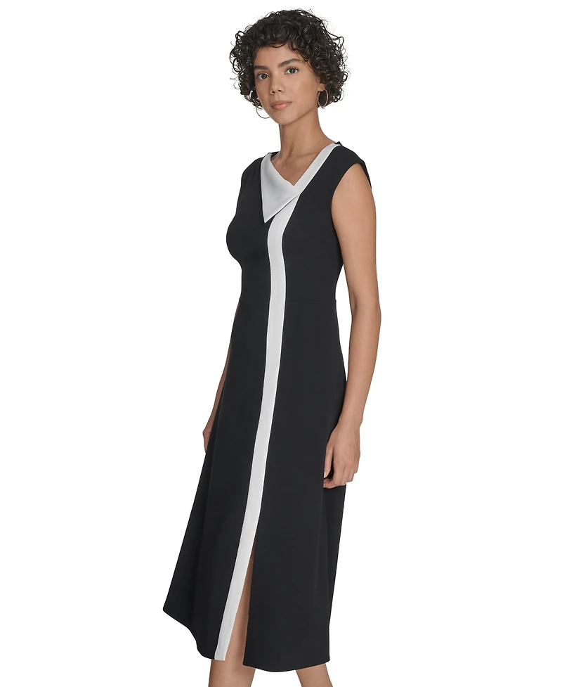Calvin Klein Women's Colorblocked Midi Dress