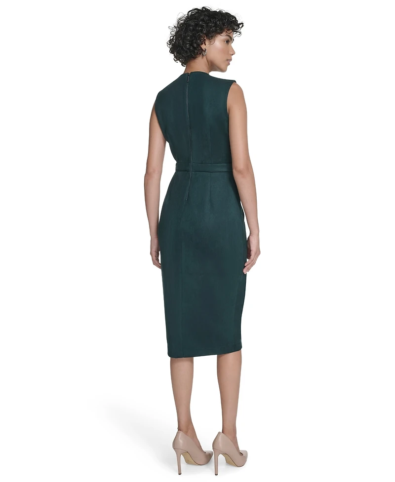 Calvin Klein Women's Side Chain Midi Dress
