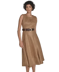 Calvin Klein Women's Belted Midi Dress