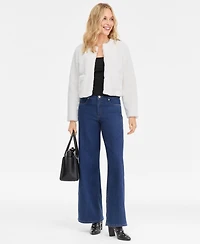 I.n.c. International Concepts Petite Faux-Fur Long-Sleeve Jacket, Macy's Exclusive