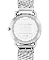 Coach Women's Elliot Silver Tone Stainless Steel Mesh Bracelet Watch, 36mm
