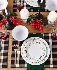 Winterberry Melamine 24 Pc. Dinnerware Set, Service for 8