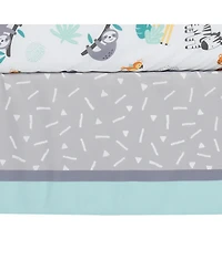 Bedtime Originals Baby Mighty Jungle Animals 3-Piece Nursery Crib Bedding Set