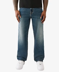 True Religion Men's Bobby Painted Flap Baggy Jeans