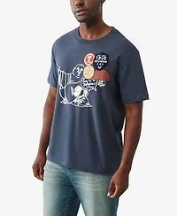 True Religion Men's Patch Rinse Short Sleeve T-Shirt