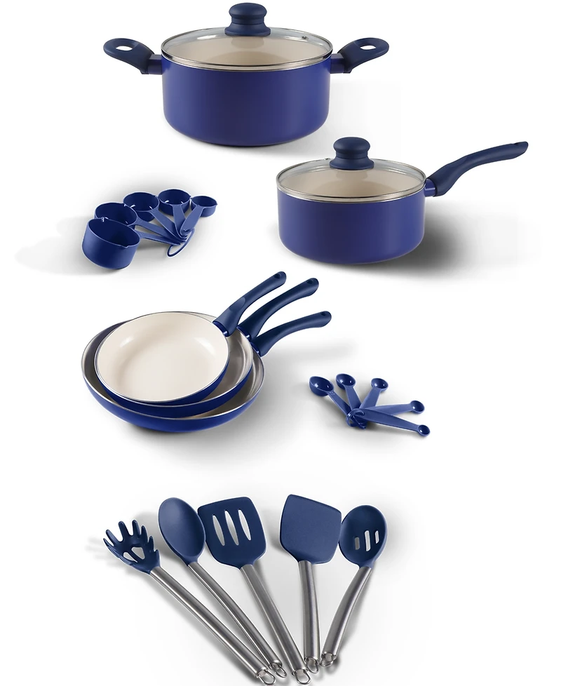 Albo Brands Ceramic Nonstick 22-Pc. Cookware Set